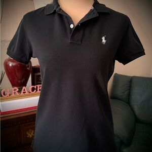 Polo by Ralph Lauren Black Short Sleeve Classic Golf Tee